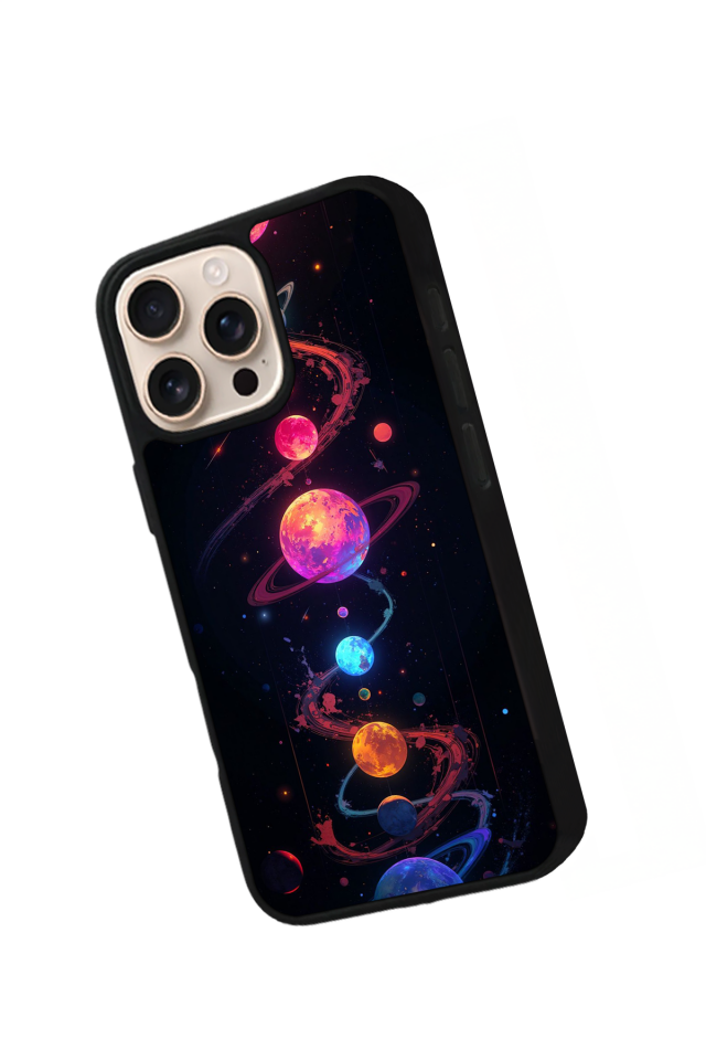 iPhone 14 Pro Max Uyumlu Uzay Tasarımlı Glossy Premium Kılıf