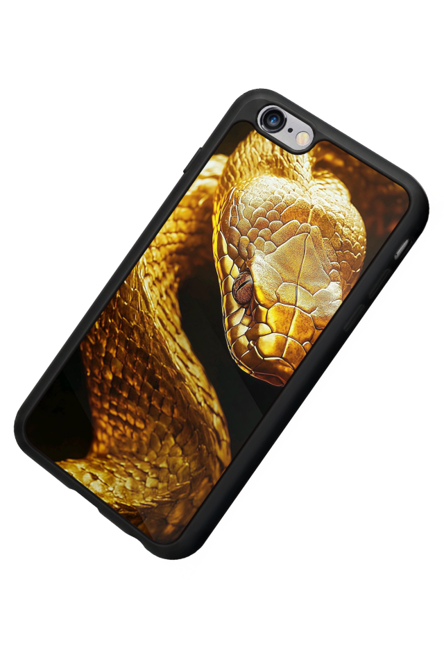 iPhone 6 Plus Uyumlu Yılan Tasarımlı Glossy Premium Kılıf