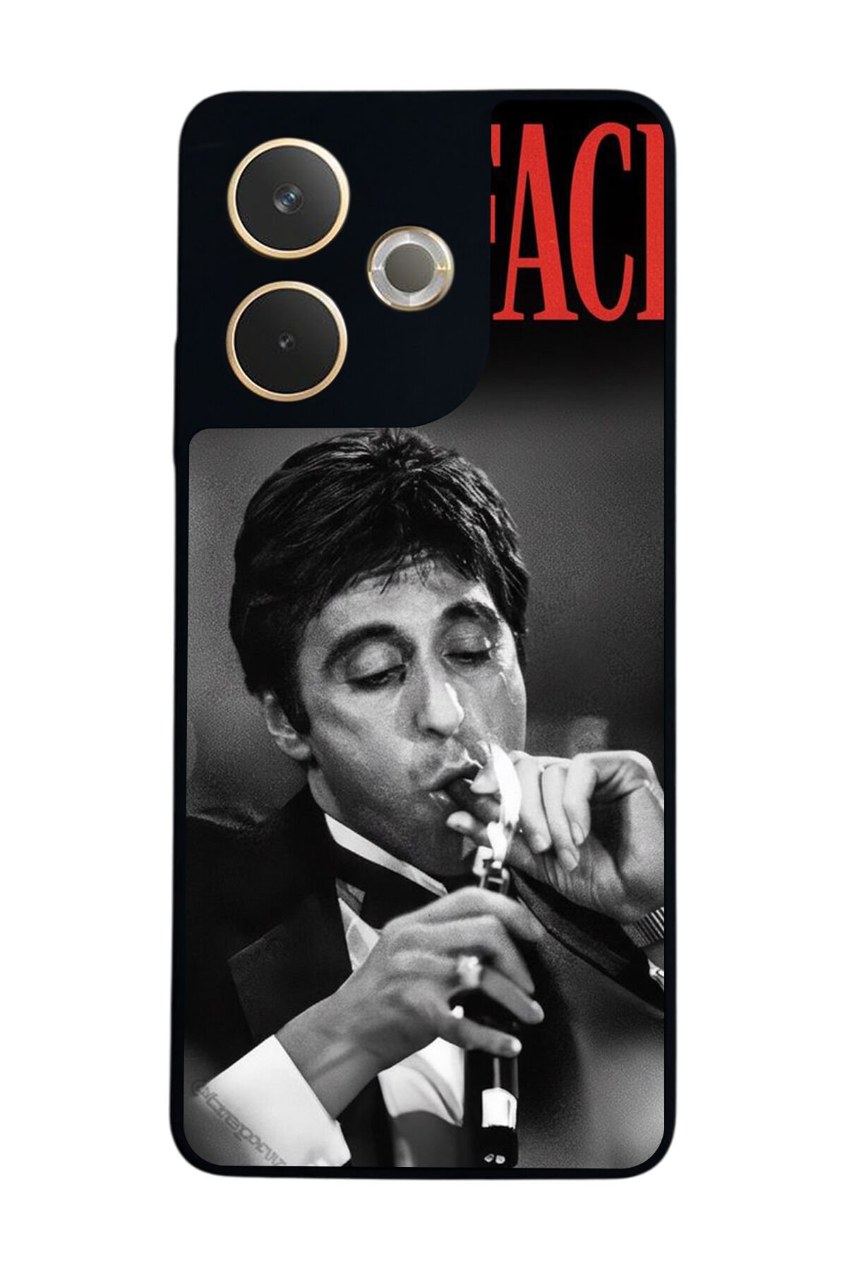 Oppo A5 Pro Uyumlu Scarface Tasarımlı Glossy Premium Kılıf