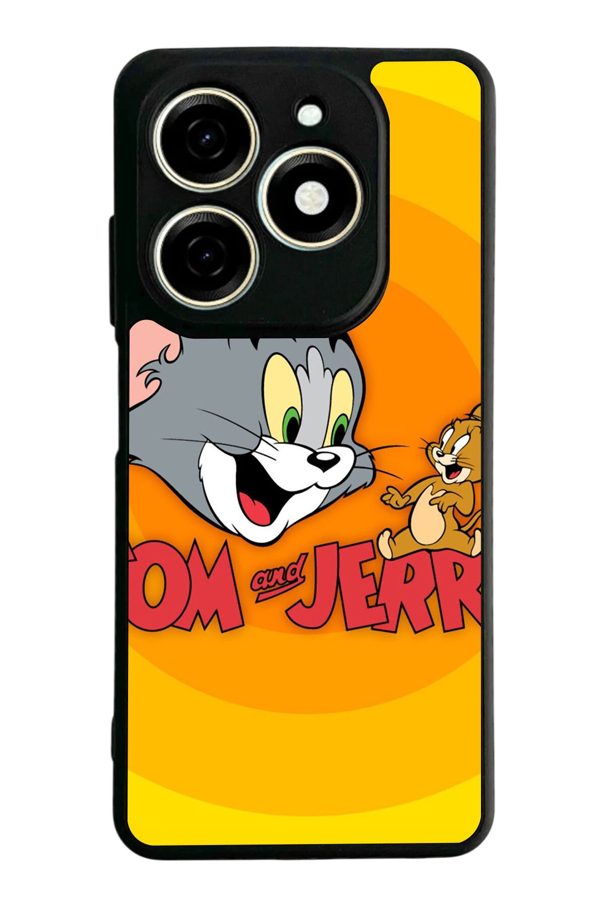 Tecno Spark 20/20C Uyumlu Tom And Jerry Tasarımlı Glossy Premium Kılıf