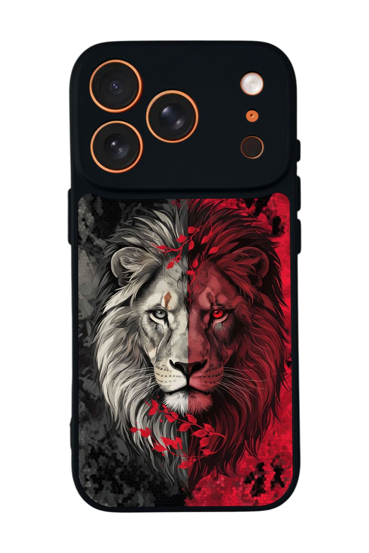 iPhone 17 Pro Uyumlu Aslan Tasarımlı Glossy Premium Kılıf