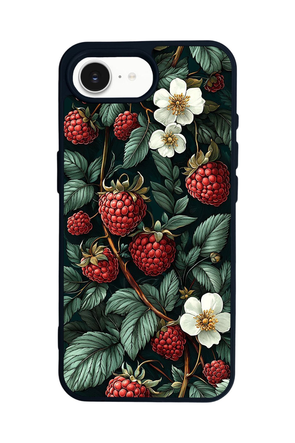 iPhone 16E Uyumlu Botanik Tasarımlı Glossy Premium Kılıf