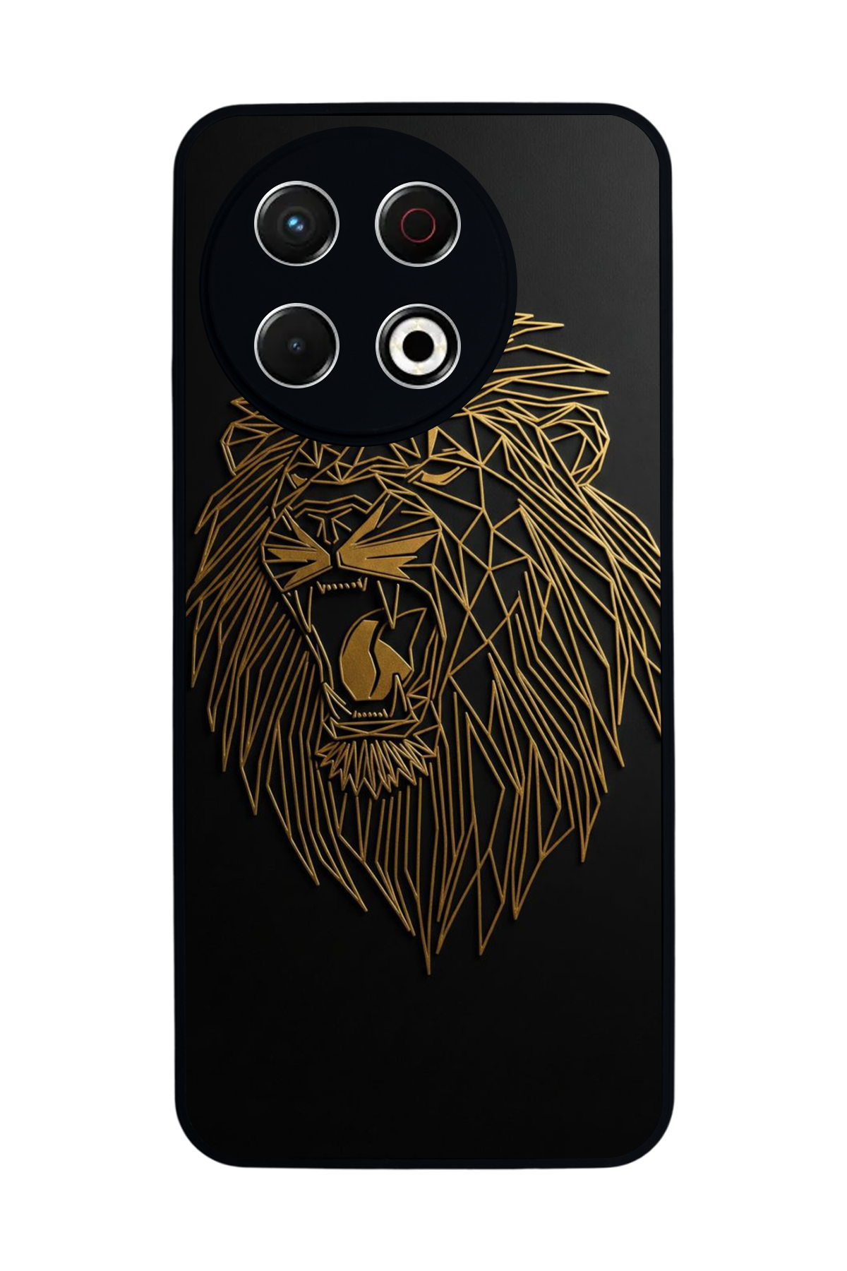 Tecno Spark 30 Pro Uyumlu Aslan Tasarımlı Glossy Premium Kılıf