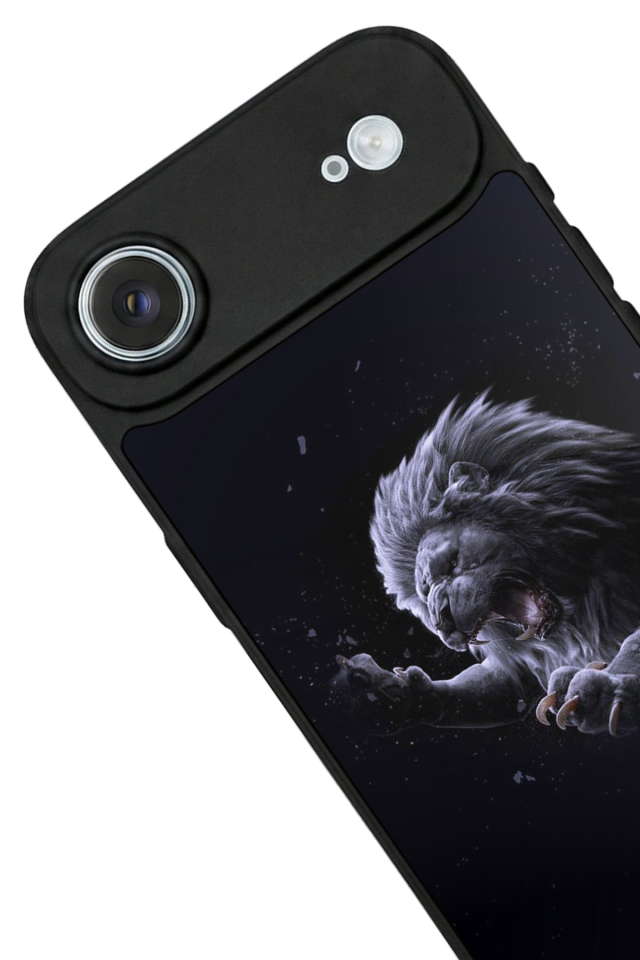 iPhone 17 Air Uyumlu Aslan Tasarımlı Glossy Premium Kılıf
