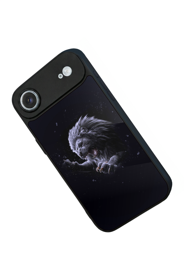 iPhone 17 Air Uyumlu Aslan Tasarımlı Glossy Premium Kılıf