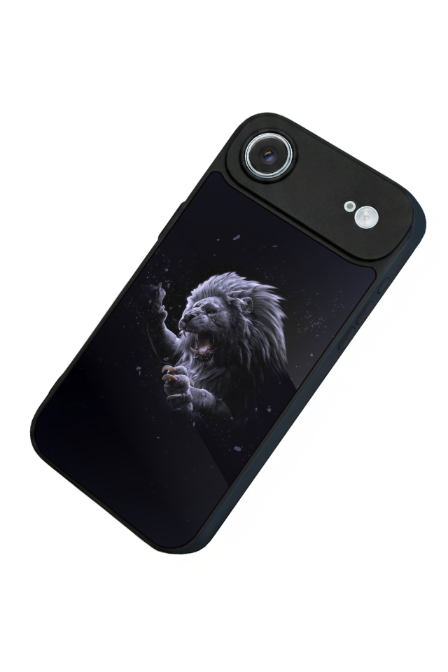 iPhone 17 Air Uyumlu Aslan Tasarımlı Glossy Premium Kılıf
