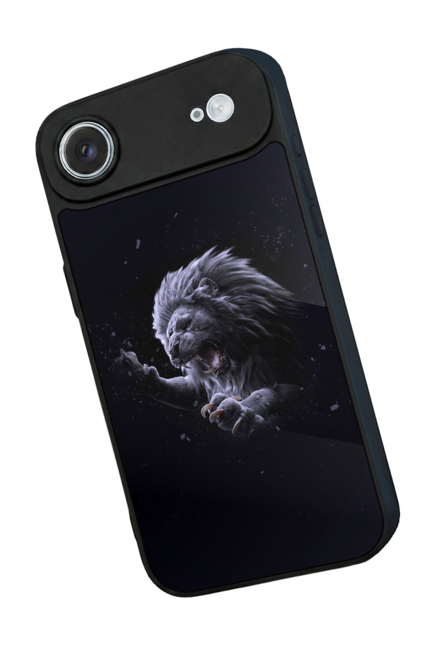 iPhone 17 Air Uyumlu Aslan Tasarımlı Glossy Premium Kılıf
