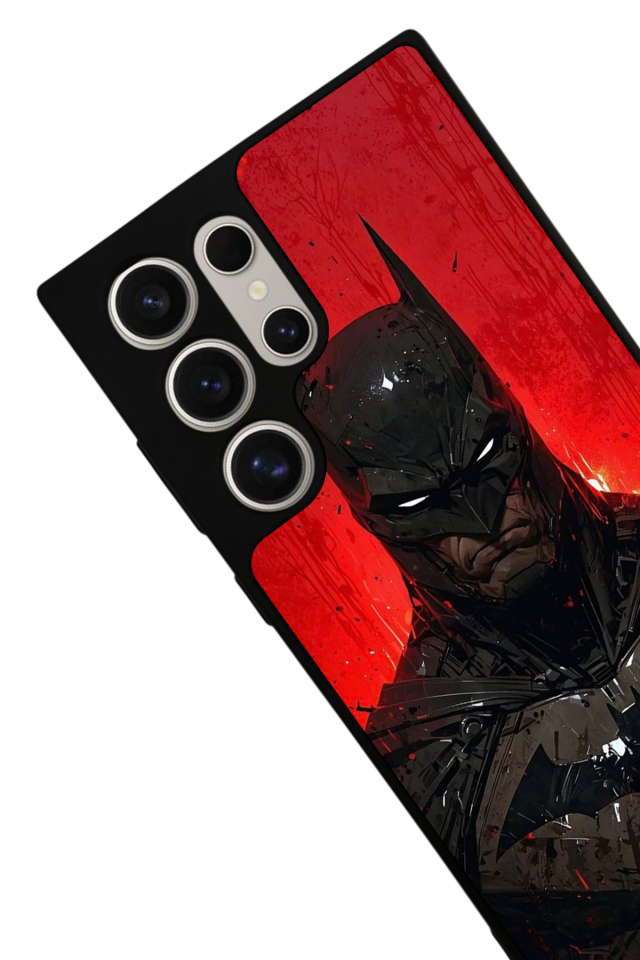 Samsung Galaxy S22 Ultra Uyumlu Batman Tasarımlı Glossy Premium Kılıf