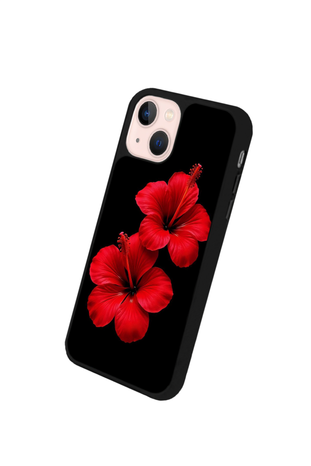 iPhone 15 Uyumlu Cicek Tasarımlı Glossy Premium Kılıf