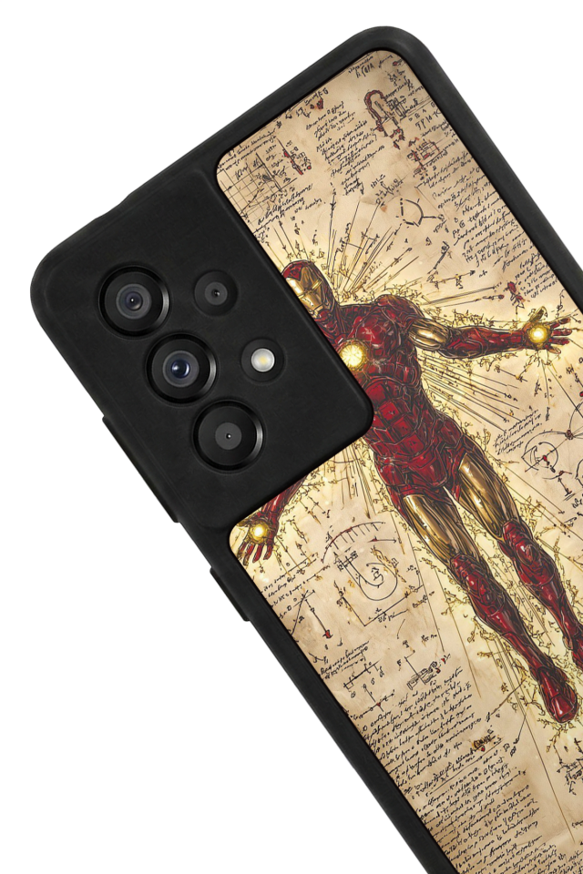 Samsung Galaxy A73 Uyumlu  Iron Man ( Demir Adam ) Tasarımlı Glossy Premium Kılıf