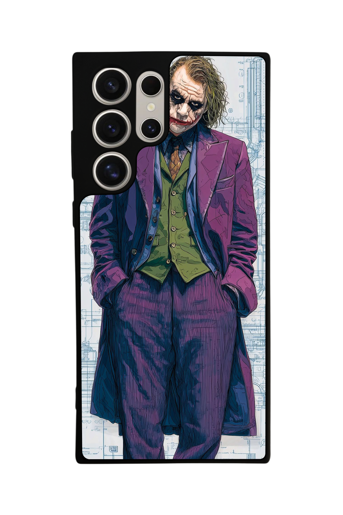 Samsung Galaxy S24 Ultra Uyumlu Joker Tasarımlı Glossy Premium Kılıf