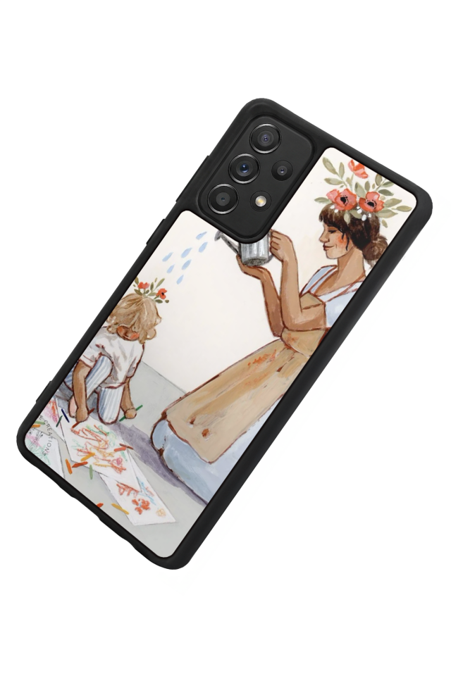Samsung Galaxy A72 Uyumlu Kalp Love Tasarımlı Glossy Premium Kılıf