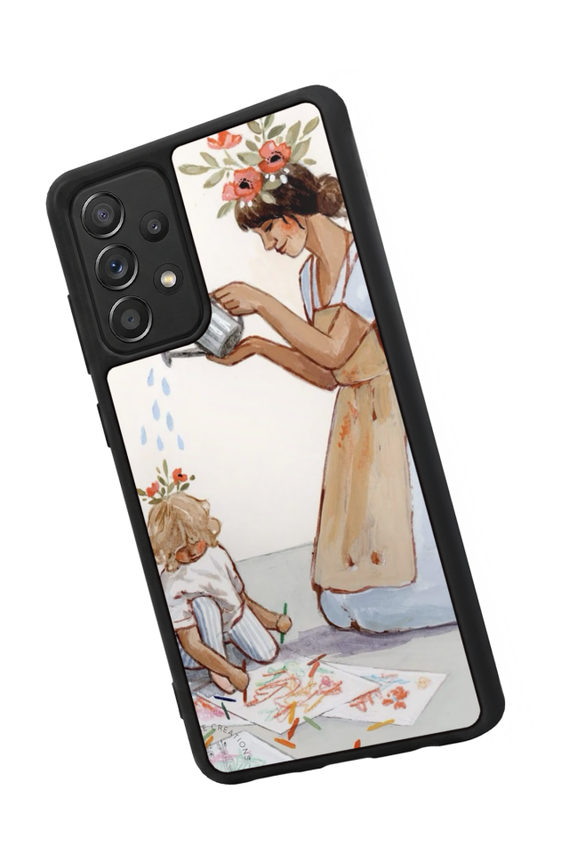 Samsung Galaxy A72 Uyumlu Kalp Love Tasarımlı Glossy Premium Kılıf