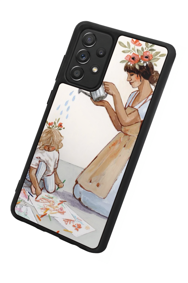 Samsung Galaxy A72 Uyumlu Kalp Love Tasarımlı Glossy Premium Kılıf