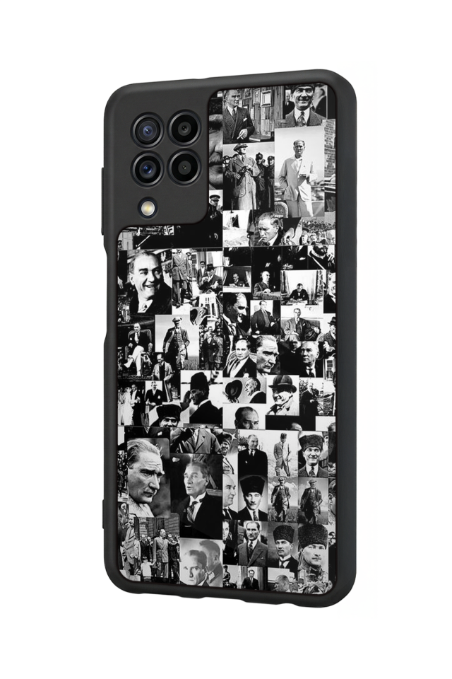 Samsung Galaxy M32 Uyumlu Mustafa Kemal Ataturk Tasarımlı Glossy Premium Kılıf