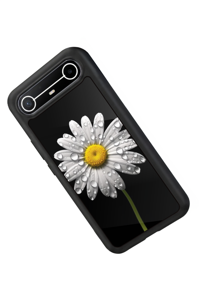 Tecno Spark Slim 5G Uyumlu Papatya Tasarımlı Glossy Premium Kılıf