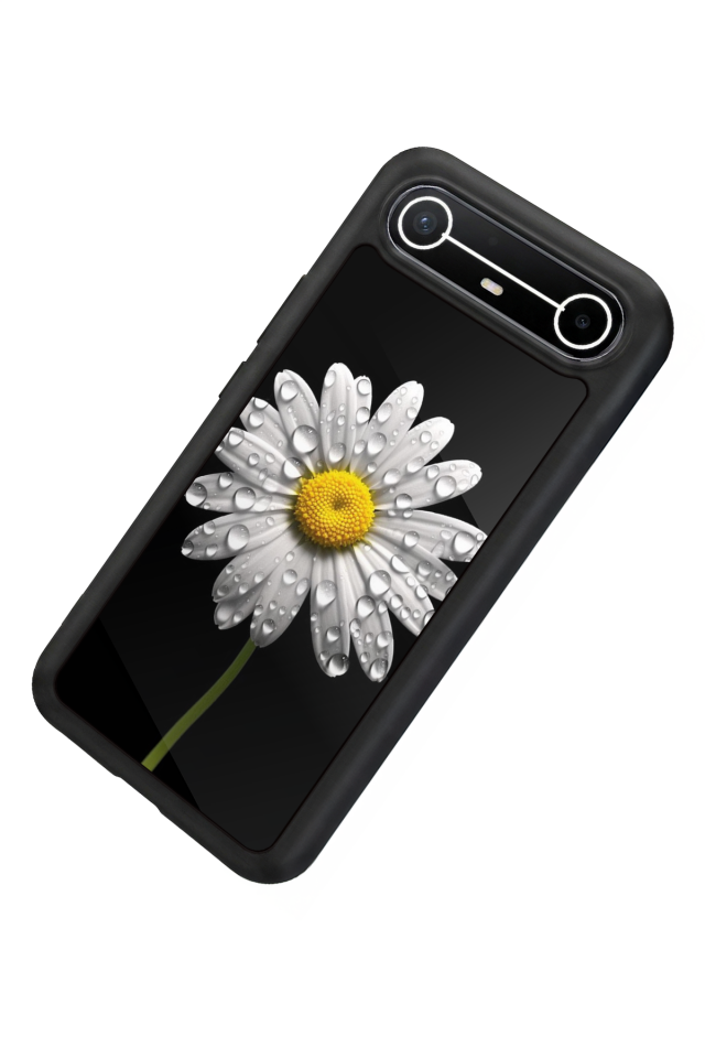 Tecno Spark Slim 5G Uyumlu Papatya Tasarımlı Glossy Premium Kılıf