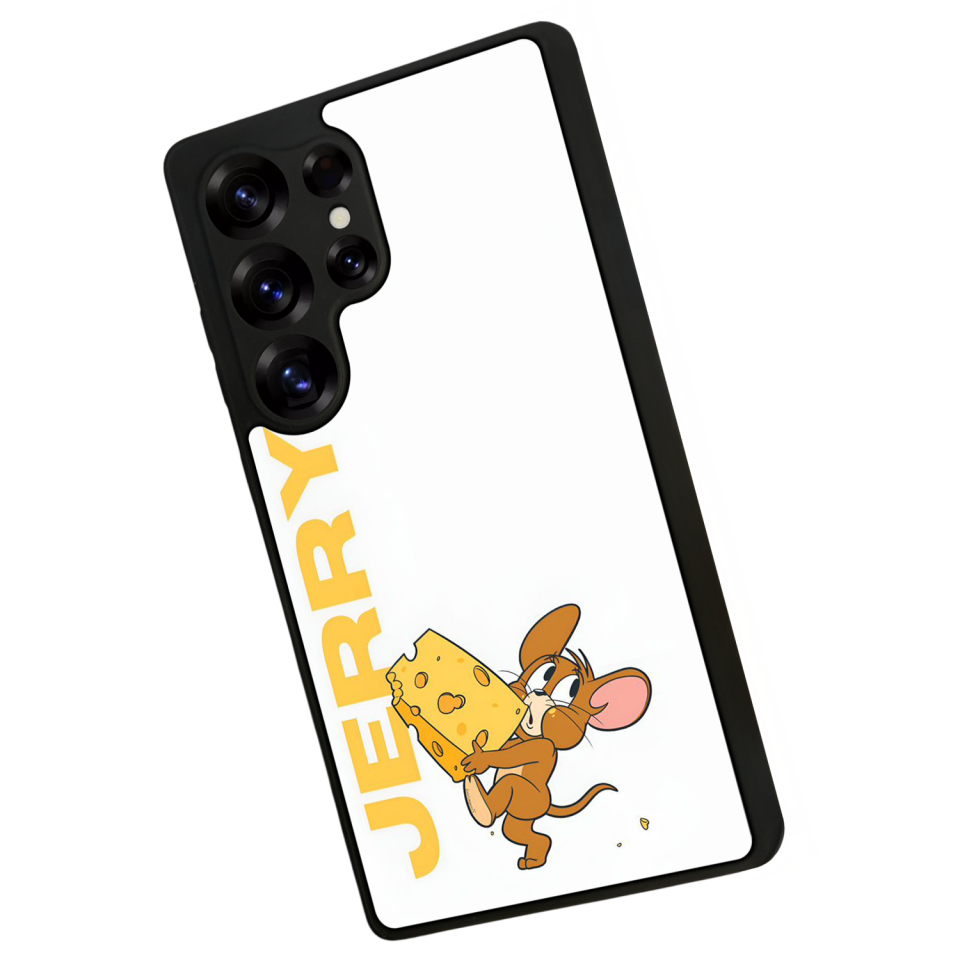 Samsung Galaxy S25 Ultra Uyumlu Tom And Jerry Tasarımlı Glossy Premium Kılıf