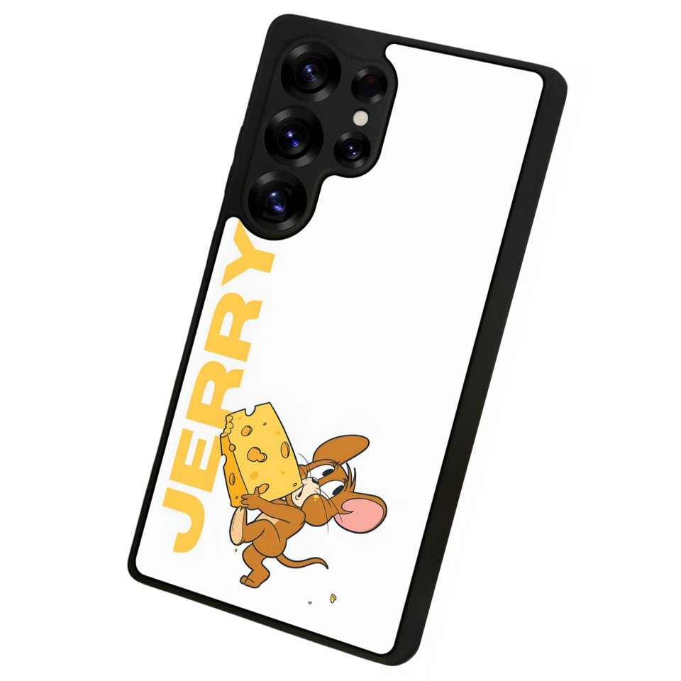 Samsung Galaxy S25 Ultra Uyumlu Tom And Jerry Tasarımlı Glossy Premium Kılıf