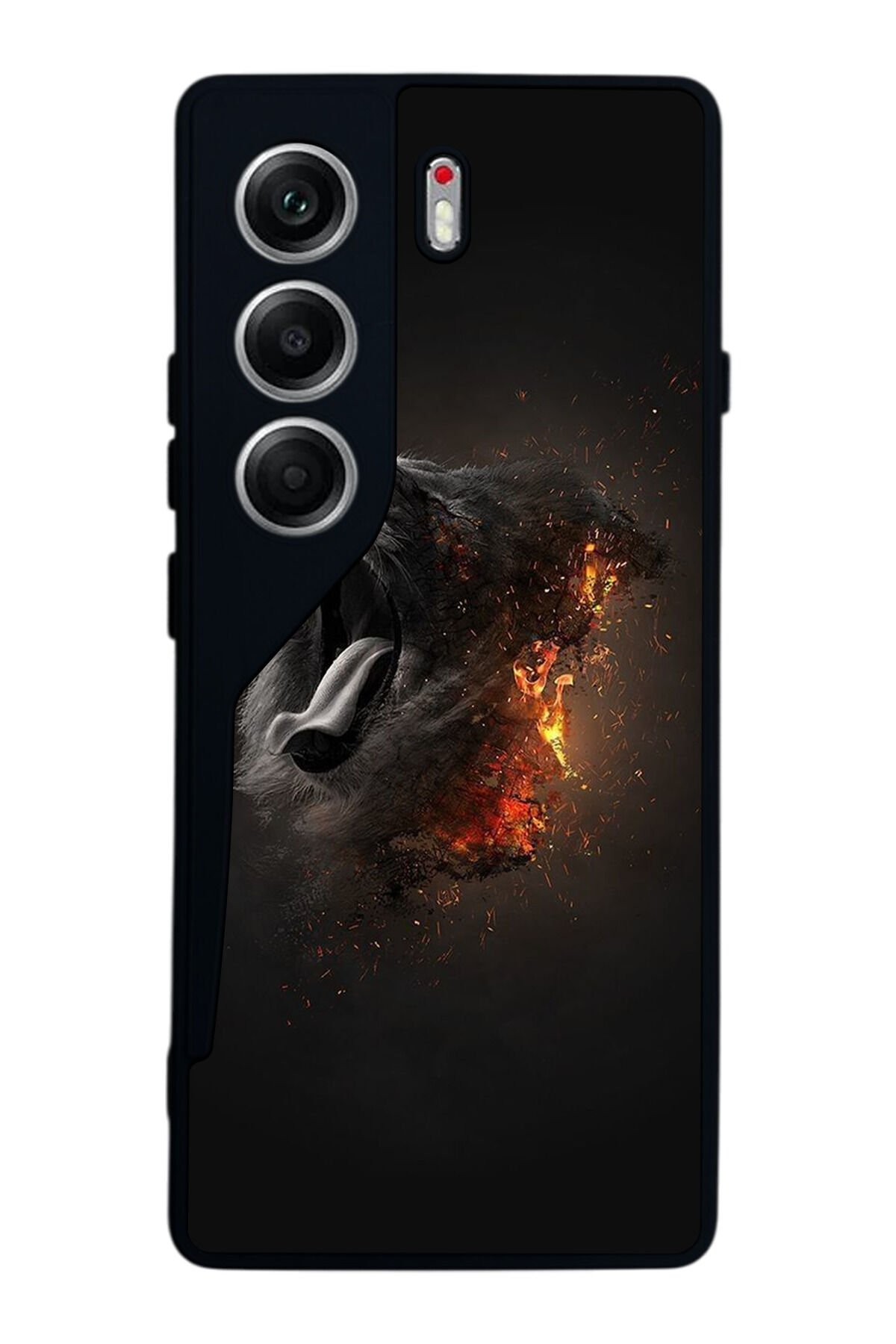 Tecno Camon 40 Uyumlu Aslan Tasarımlı Glossy Premium Kılıf