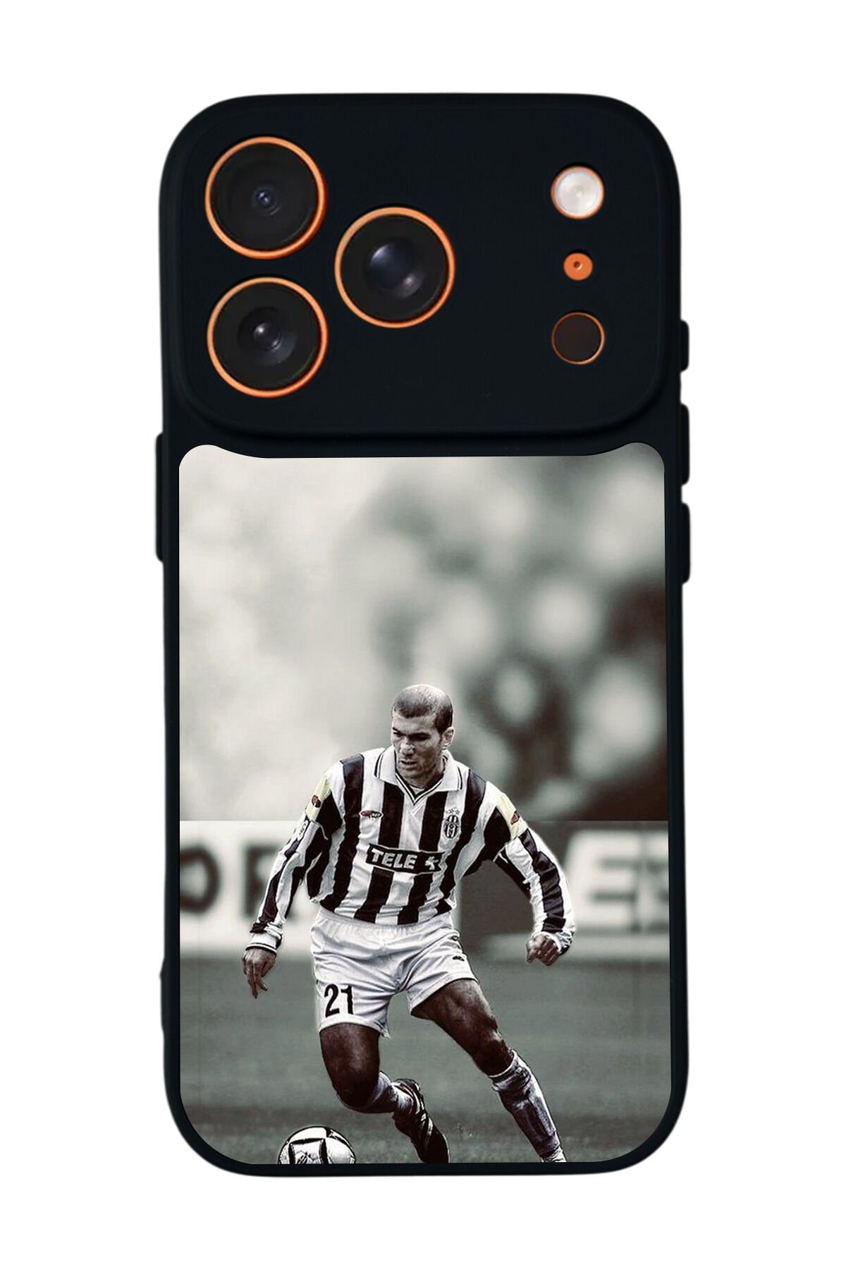 iPhone 17 Pro Max Uyumlu Zidane Tasarımlı Glossy Premium Kılıf