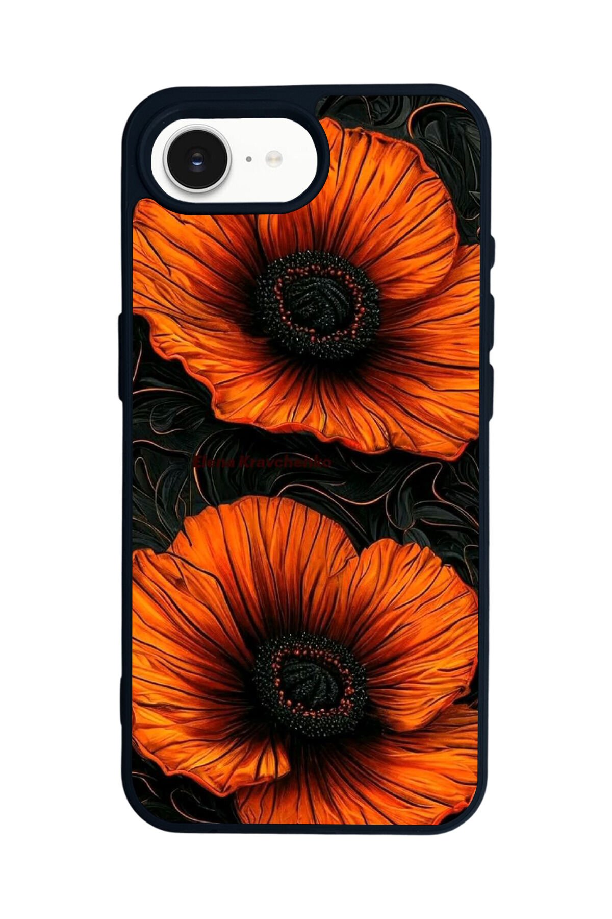 iPhone 16E Uyumlu Botanik Tasarımlı Glossy Premium Kılıf