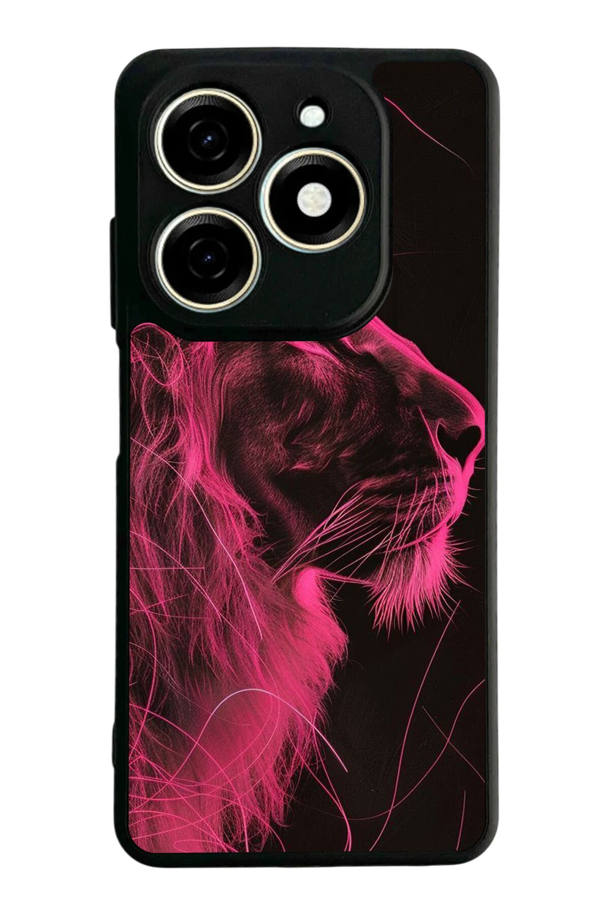 Infınıx Smart 8 Pro Uyumlu Aslan Tasarımlı Glossy Premium Kılıf