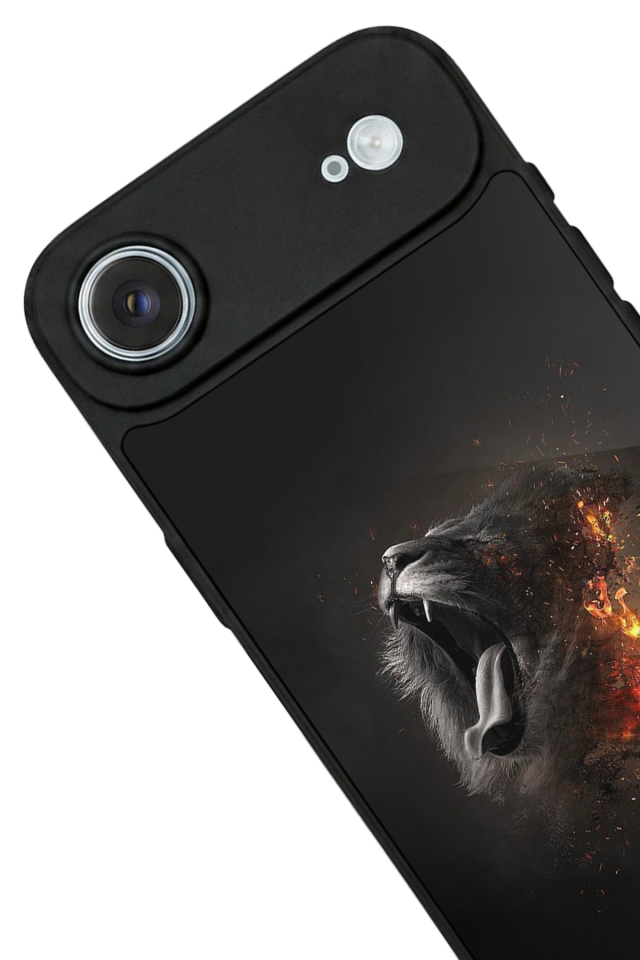 iPhone 17 Air Uyumlu Aslan Tasarımlı Glossy Premium Kılıf