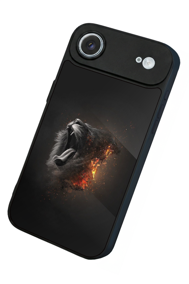 iPhone 17 Air Uyumlu Aslan Tasarımlı Glossy Premium Kılıf
