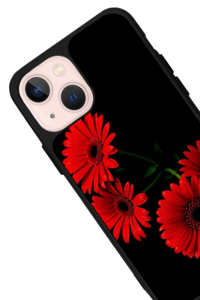 iPhone 15 Uyumlu Cicek Tasarımlı Glossy Premium Kılıf