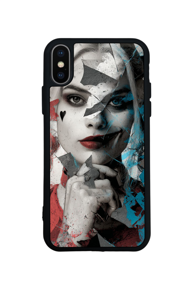 iPhone X/ XS Uyumlu HarleyQueen Tasarımlı Glossy Premium Kılıf