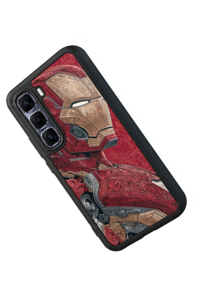 Infinix Hot 60 Pro Plus Uyumlu Iron Man ( Demir Adam ) Tasarımlı Glossy Premium Kılıf