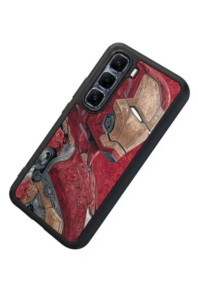 Infinix Hot 60 Pro Plus Uyumlu Iron Man ( Demir Adam ) Tasarımlı Glossy Premium Kılıf