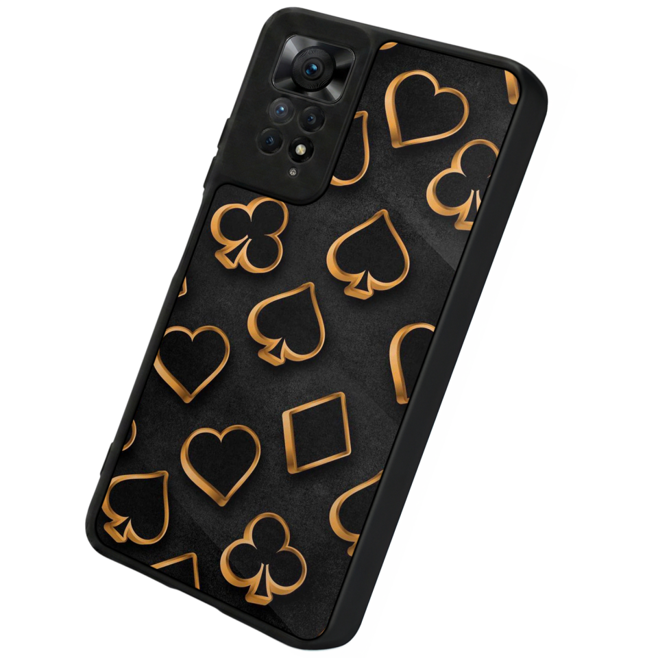 Xiaomi Redmi Note 12 Pro Uyumlu Kart Tasarımlı Glossy Premium Kılıf