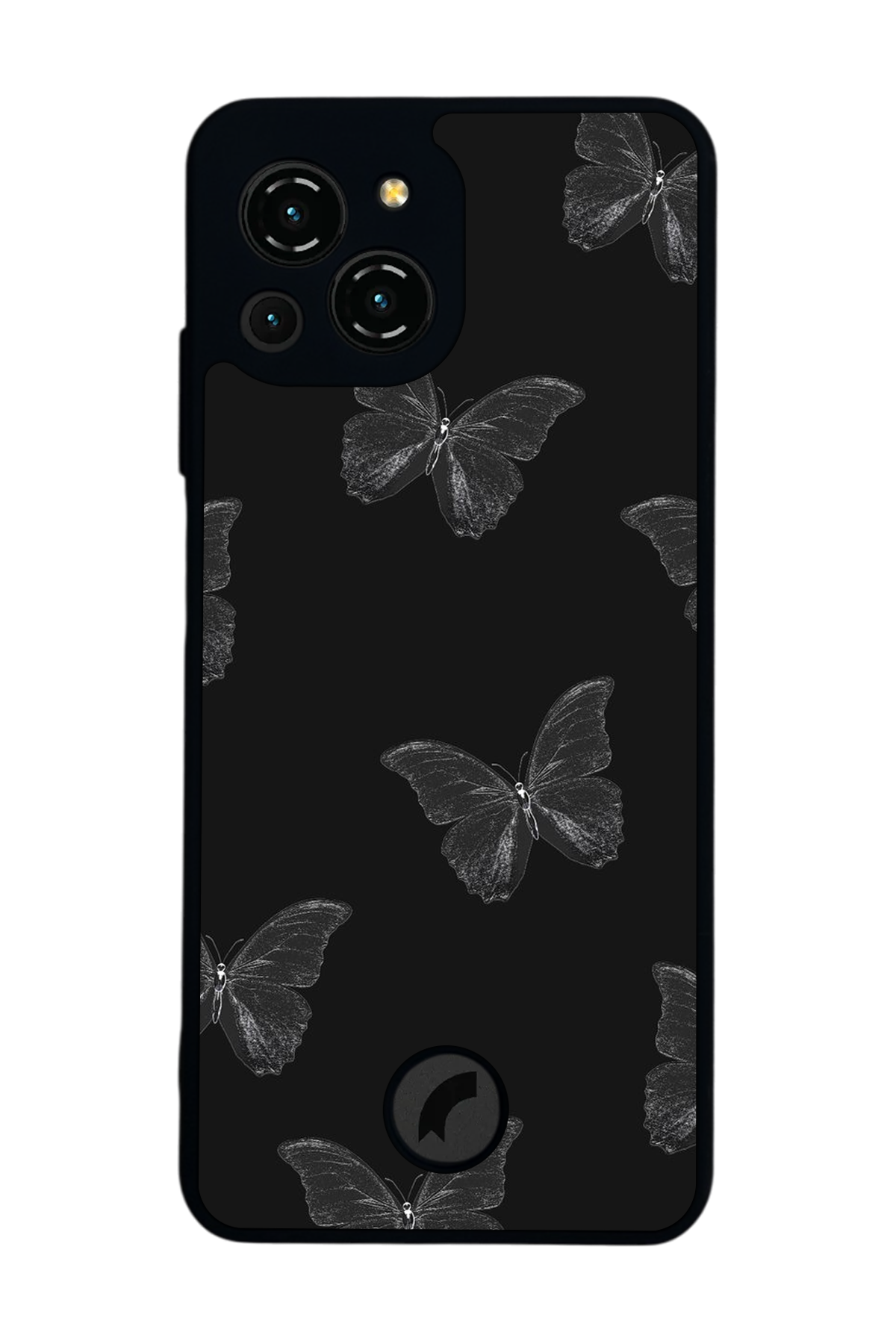 Reeder S23 Pro Max Uyumlu Kelebek Tasarımlı Glossy Premium Kılıf