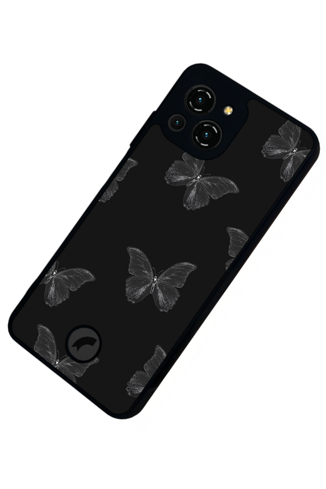 Reeder S23 Pro Max Uyumlu Kelebek Tasarımlı Glossy Premium Kılıf