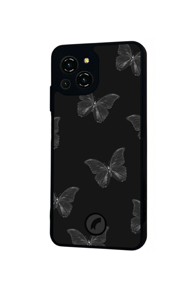 Reeder S23 Pro Max Uyumlu Kelebek Tasarımlı Glossy Premium Kılıf