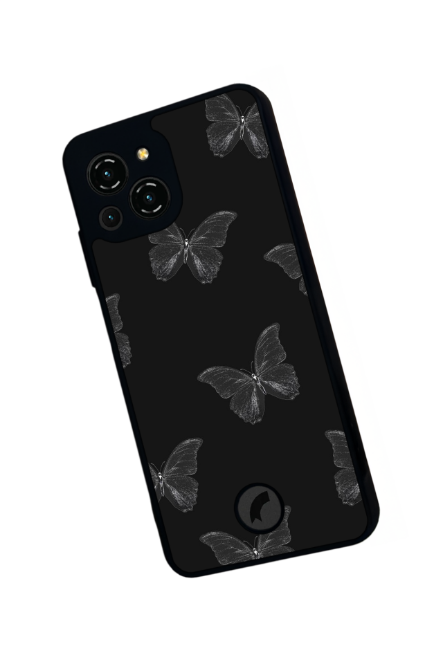 Reeder S23 Pro Max Uyumlu Kelebek Tasarımlı Glossy Premium Kılıf