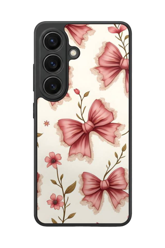 Samsung Galaxy S26 Uyumlu Kurdele Tasarımlı Glossy Premium Kılıf