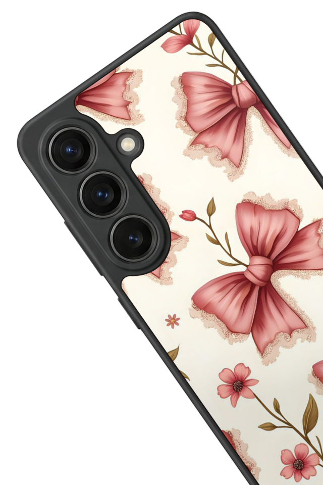 Samsung Galaxy S26 Uyumlu Kurdele Tasarımlı Glossy Premium Kılıf