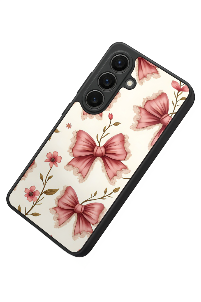 Samsung Galaxy S26 Uyumlu Kurdele Tasarımlı Glossy Premium Kılıf