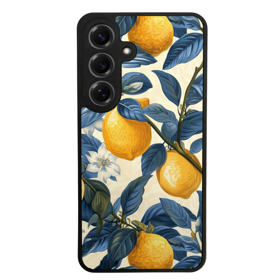 Samsung Galaxy S25 Uyumlu Limon Tasarımlı Glossy Premium Kılıf