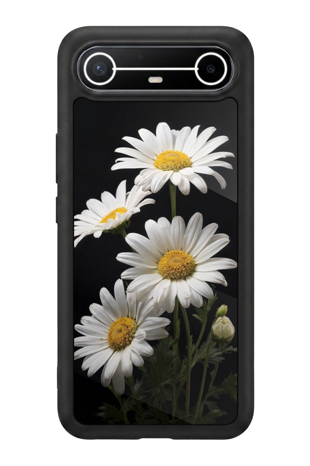Tecno Spark Slim 5G Uyumlu Papatya Tasarımlı Glossy Premium Kılıf
