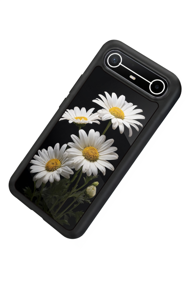 Tecno Spark Slim 5G Uyumlu Papatya Tasarımlı Glossy Premium Kılıf