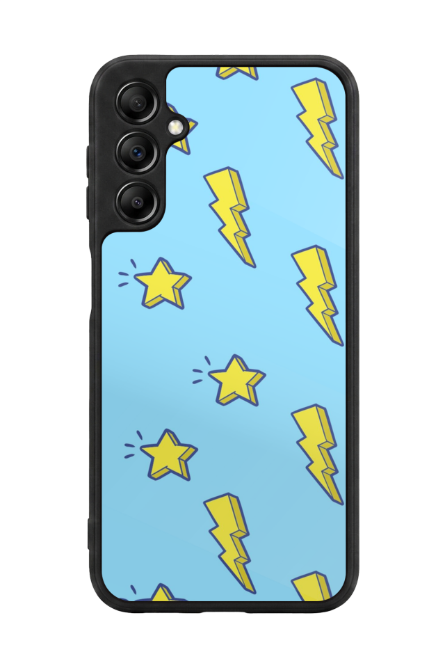 Samsung Galaxy A14 Uyumlu Simsek Tasarımlı Glossy Premium Kılıf