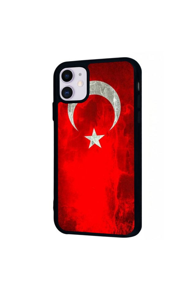 iPhone 11 Uyumlu Türk Bayragi Tasarımlı Glossy Premium Kılıf