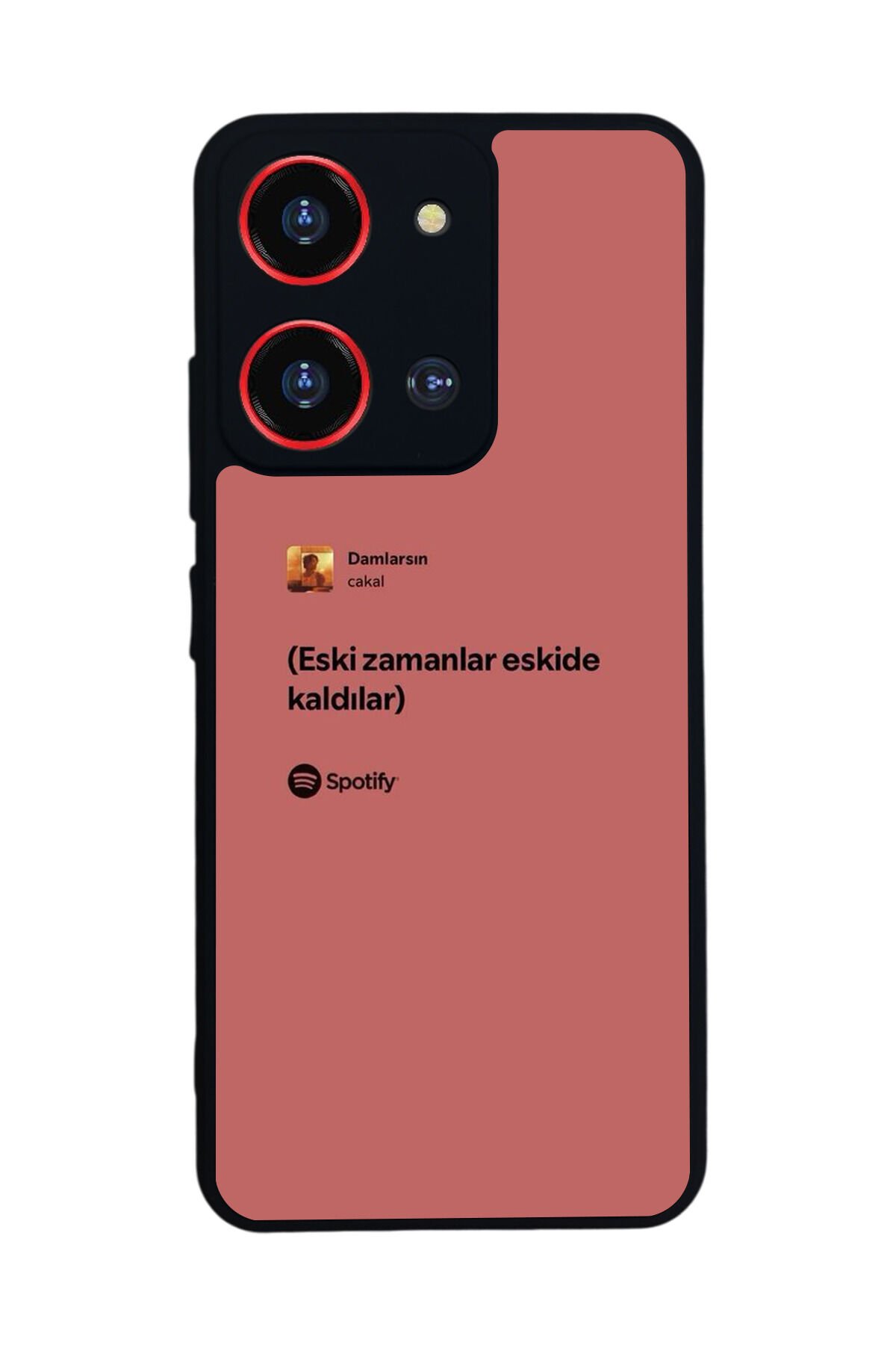 Reeder S19 Max Pro S 108MP Uyumlu Sarki Sozleri Tasarımlı Glossy Premium Kılıf