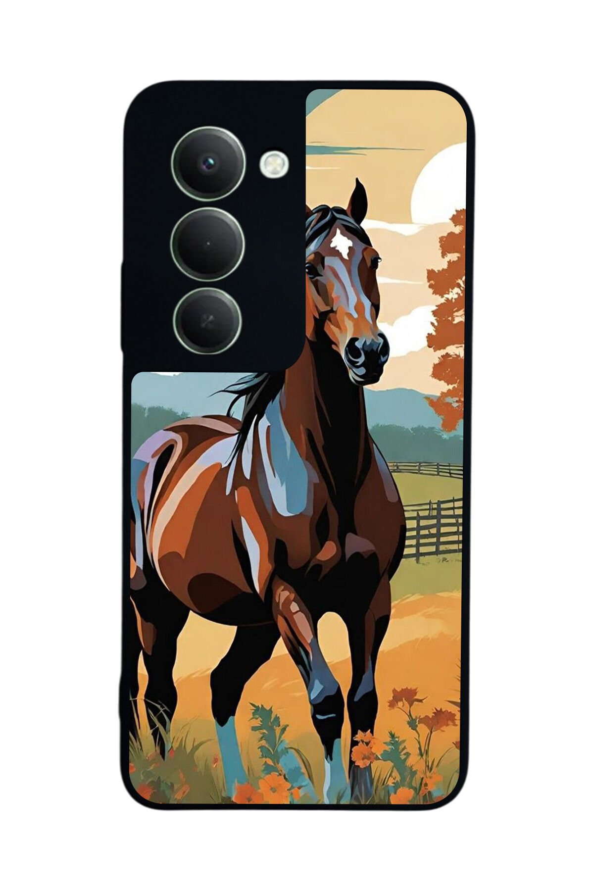 Xiaomi Redmi 15 5G Uyumlu At Horse Tasarımlı Glossy Premium Kılıf