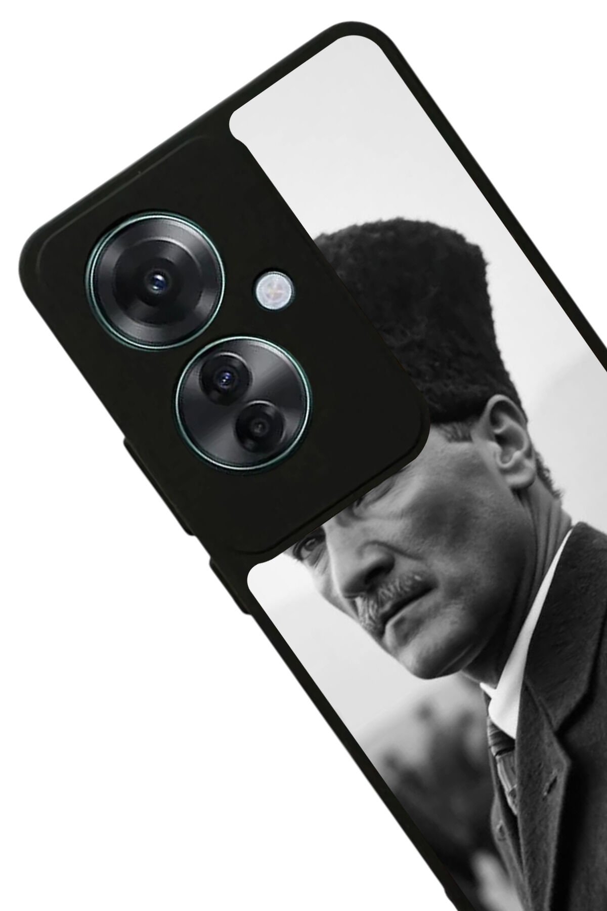 Oppo Reno 11F Uyumlu Mustafa Kemal Ataturk Tasarımlı Glossy Premium Kılıf