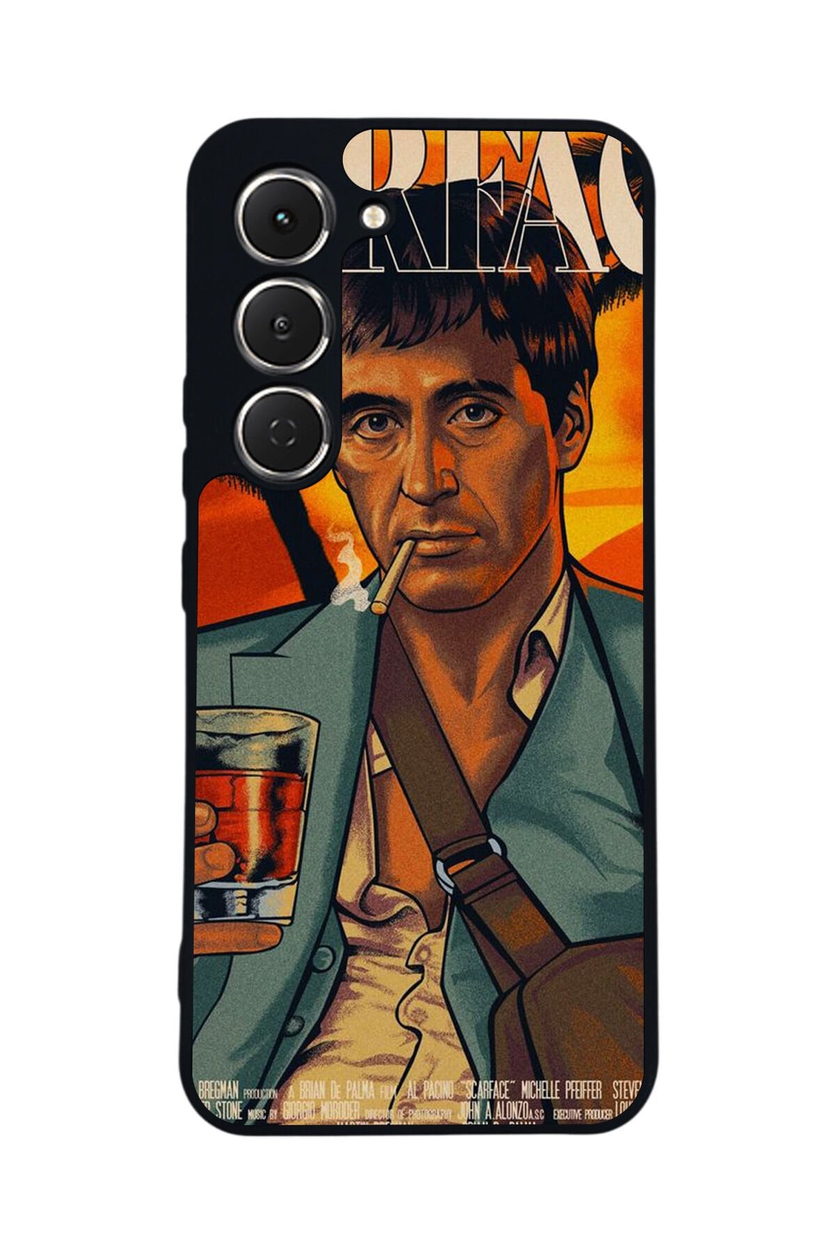 Tecno Spark 40 Pro Uyumlu Scarface Tasarımlı Glossy Premium Kılıf